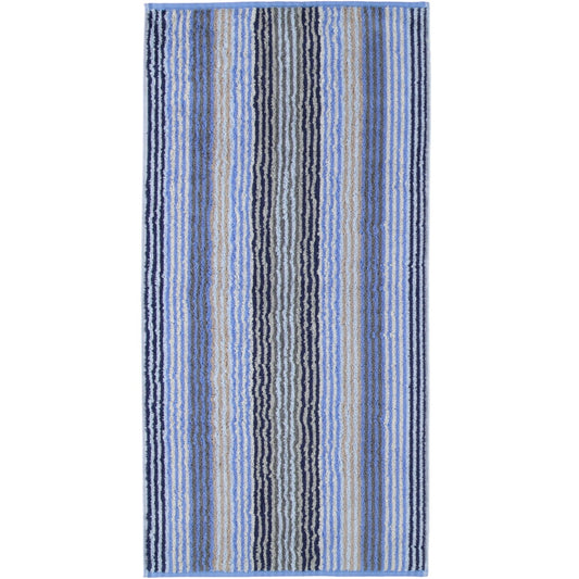 Cawö Handtuch Unique Streifen 944 saphir