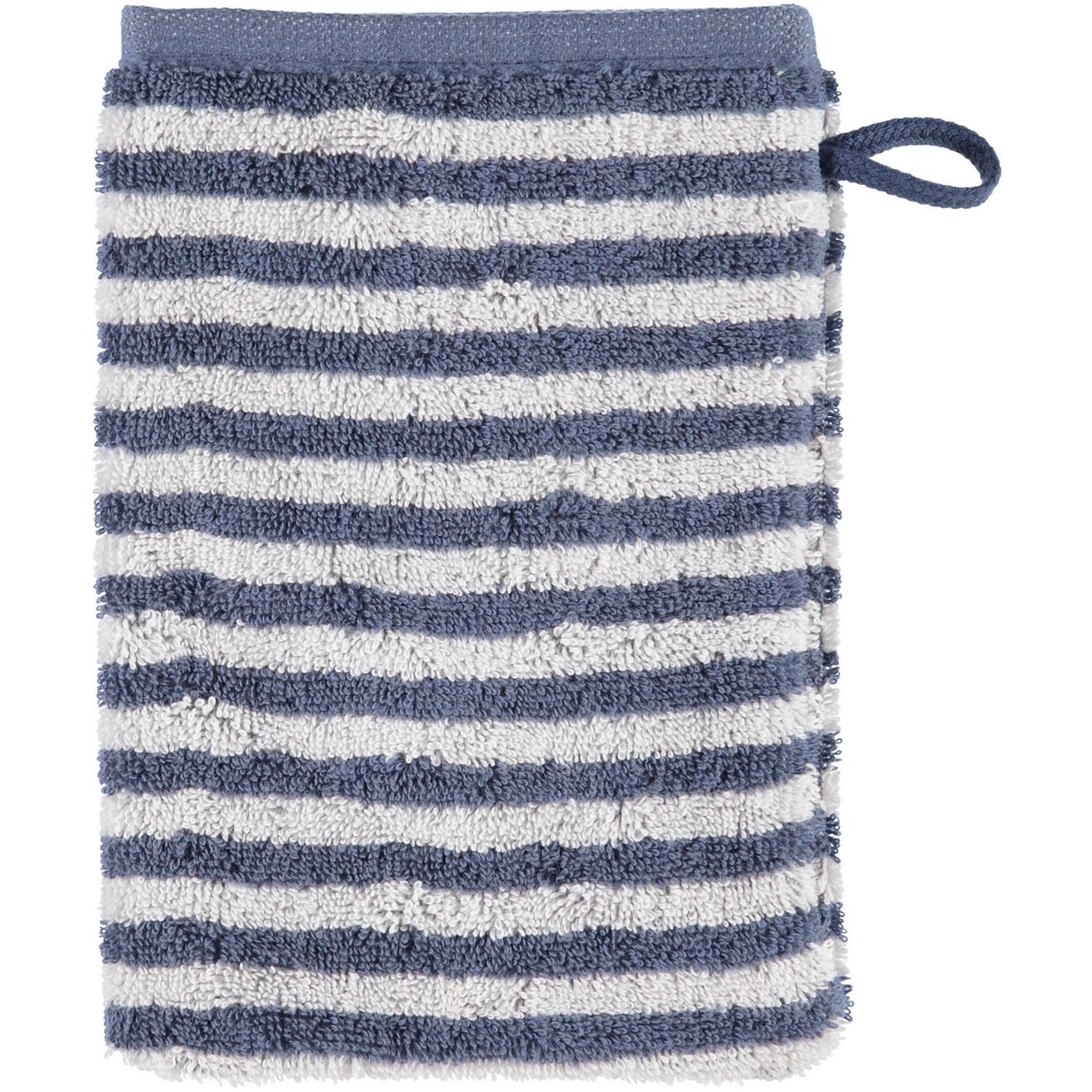 Cawö Waschhandschuh Campus Ringel 955 nachtblau