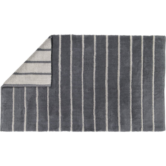 Cawö Badteppich Balance Streifen 1008 anthrazit 60x100