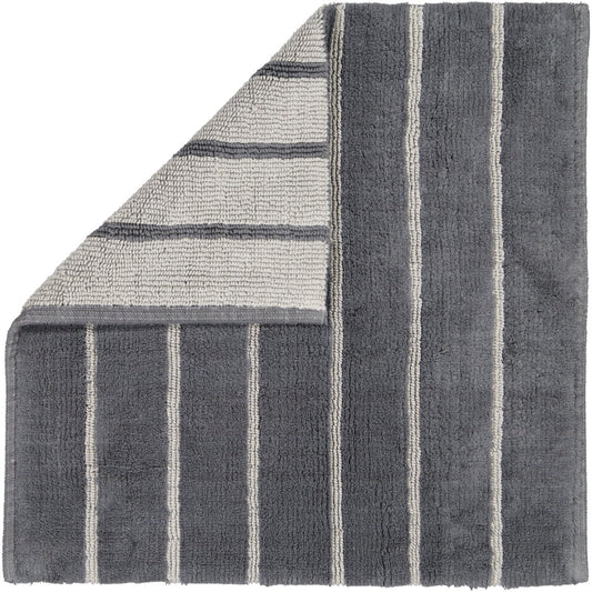 Cawö Badteppich Balance Streifen 1008 anthrazit 60x60