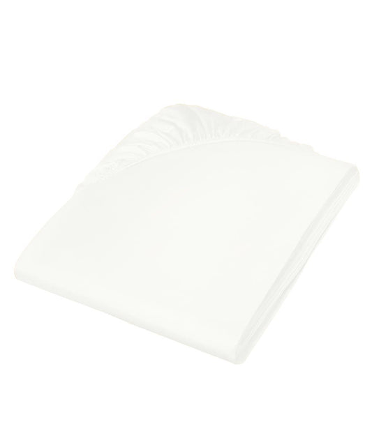 fleuresse Satin Spannbettlaken Colours 200x200 naturweiß