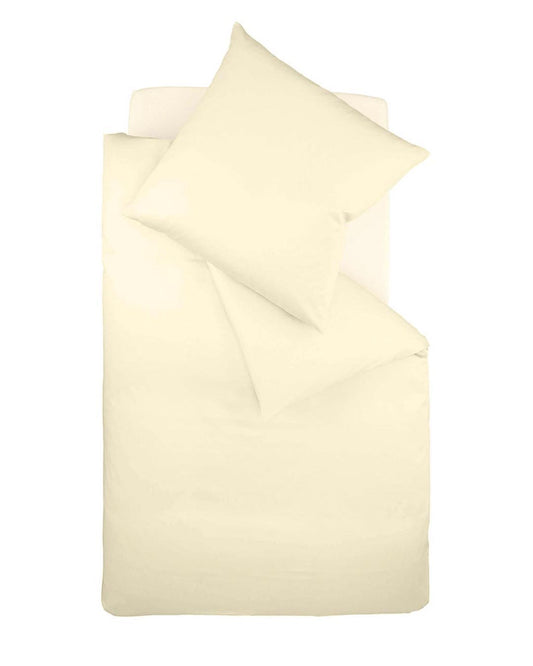 fleuresse Interlock Jersey Bettwäsche Colours Uni 155x220 vanille
