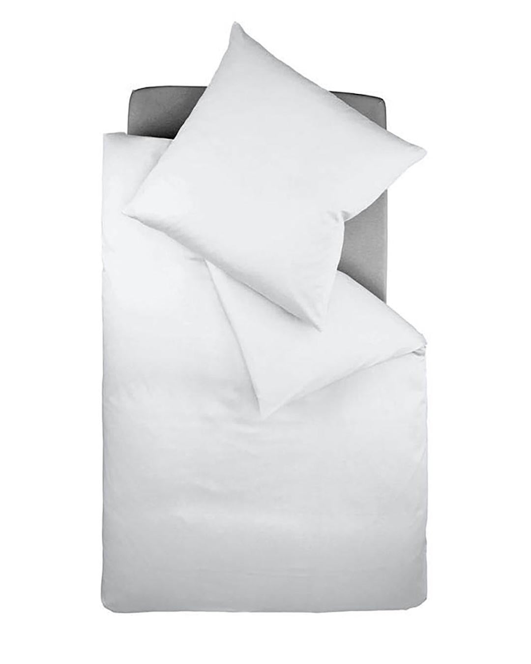 fleuresse Interlock Jersey Bettwäsche Colours Uni 155x200 silber