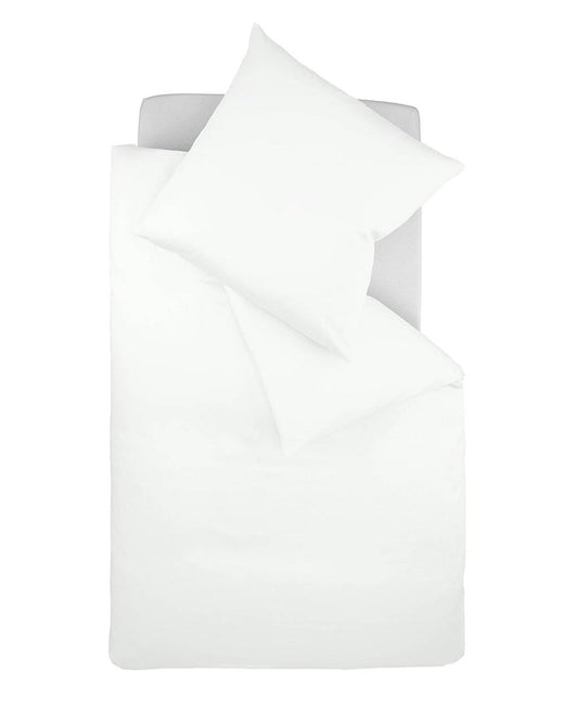 fleuresse Interlock Jersey Bettwäsche Colours Uni 155x220 weiß