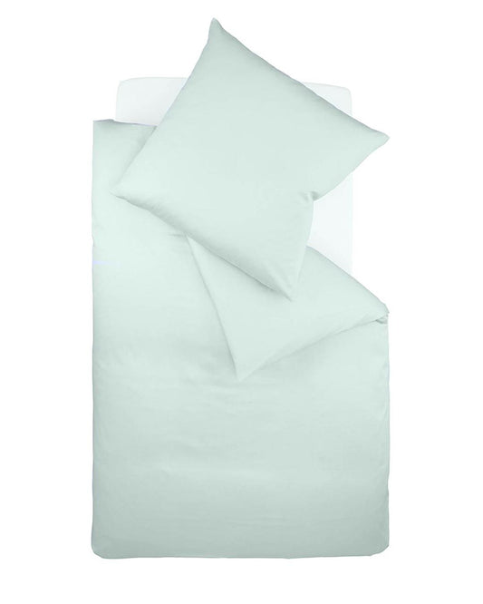 fleuresse Interlock Jersey Bettwäsche Colours Uni 155x220 pastellgrün