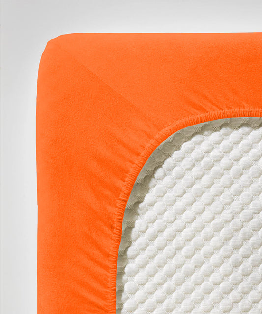 fleuresse Jersey Spannbettlaken Jenny C 200x200 orange