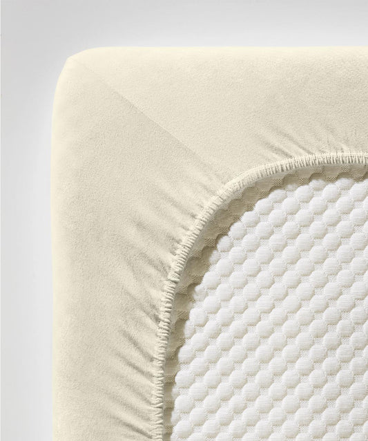 fleuresse Jersey Spannbettlaken Jenny C 200x200 creme