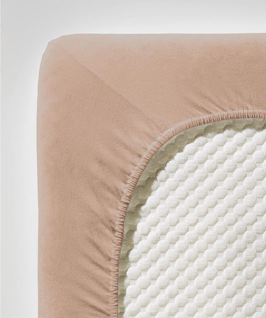 fleuresse Jersey Spannbettlaken Jenny C 200x200 sand