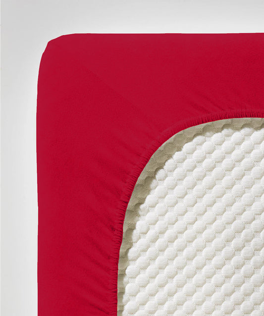 fleuresse Jersey Spannbettlaken Comfort 180x200 bordeaux