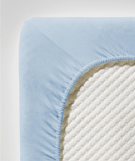 fleuresse Jersey Spannbettlaken Comfort 180x200 bleu