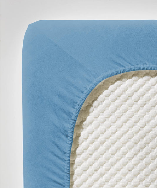 fleuresse Jersey Spannbettlaken Comfort 180x200 meeresblau