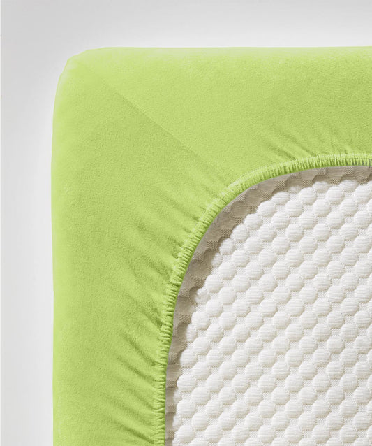 fleuresse Jersey Spannbettlaken Comfort 180x200 apfelgrün