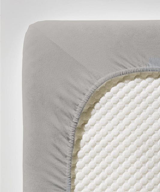 fleuresse Jersey Spannbettlaken Jenny C 200x200 grau