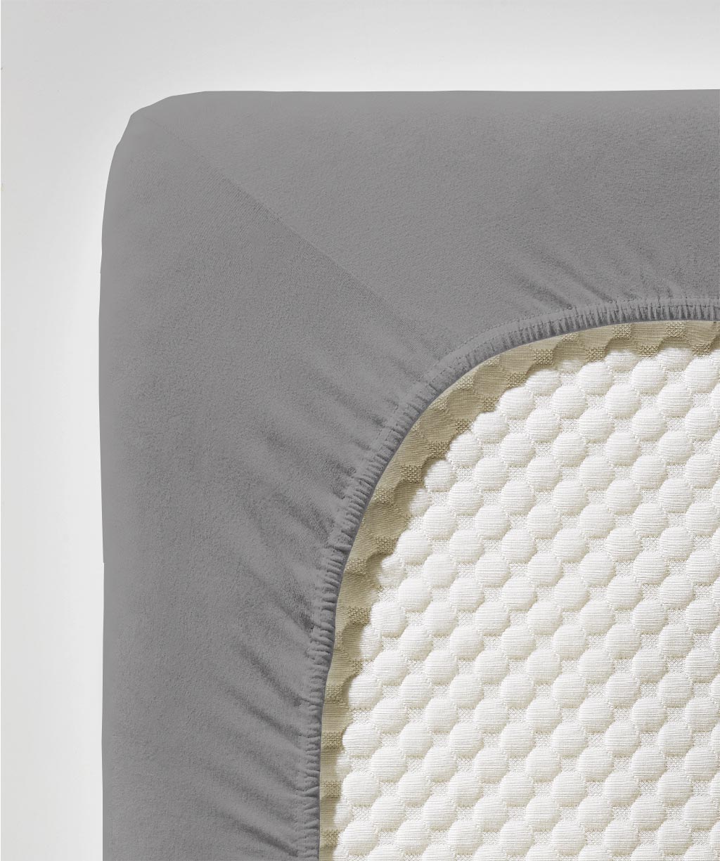 fleuresse Jersey Spannbettlaken Comfort 200x200 steingrau