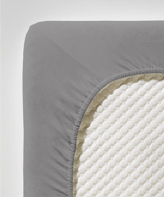 fleuresse Jersey Spannbettlaken Comfort 180x200 steingrau