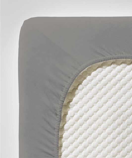 fleuresse Jersey Spannbettlaken Comfort 180x200 taupe