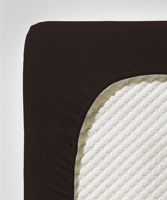 fleuresse Jersey Spannbettlaken Comfort 180x200 dunkelbraun