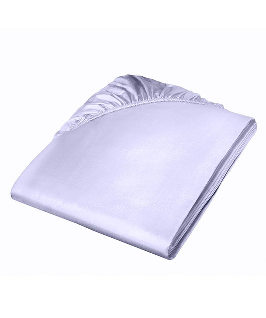 fleuresse Satin Spannbettlaken Colours 200x200 helllavendel