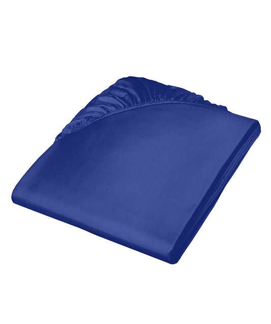 fleuresse Satin Spannbettlaken Colours 200x200 royal