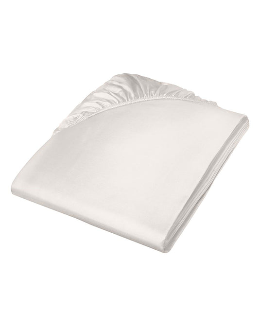 fleuresse Satin Spannbettlaken Colours 200x200 porzellan