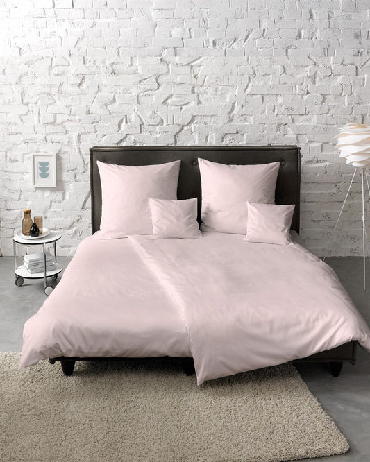 fleuresse Mako-Satin Bettwäsche Colours Uni 240x220 rosé