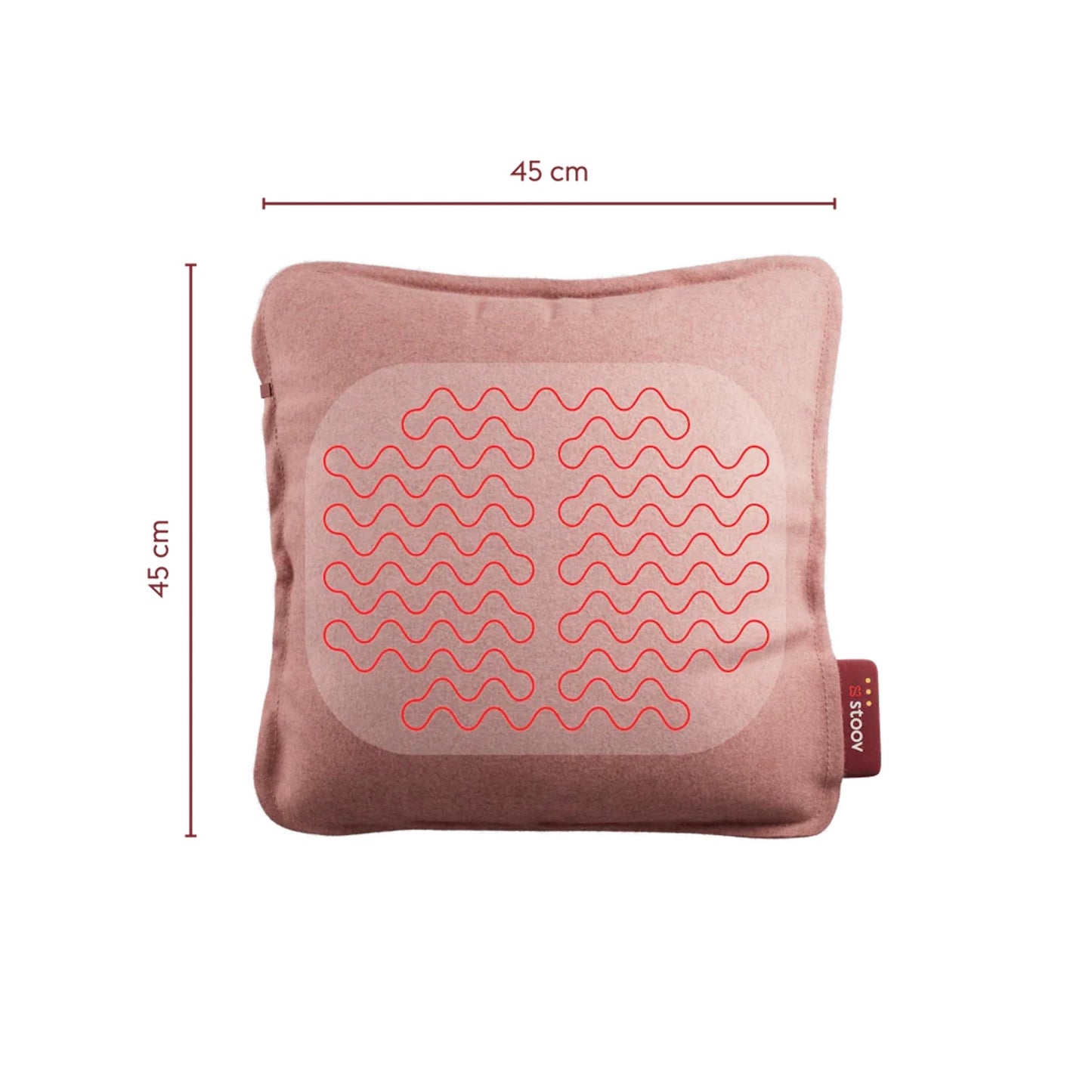 Stoov Wärmekissen Ploov³ Original Soft Pink 45x45 cm