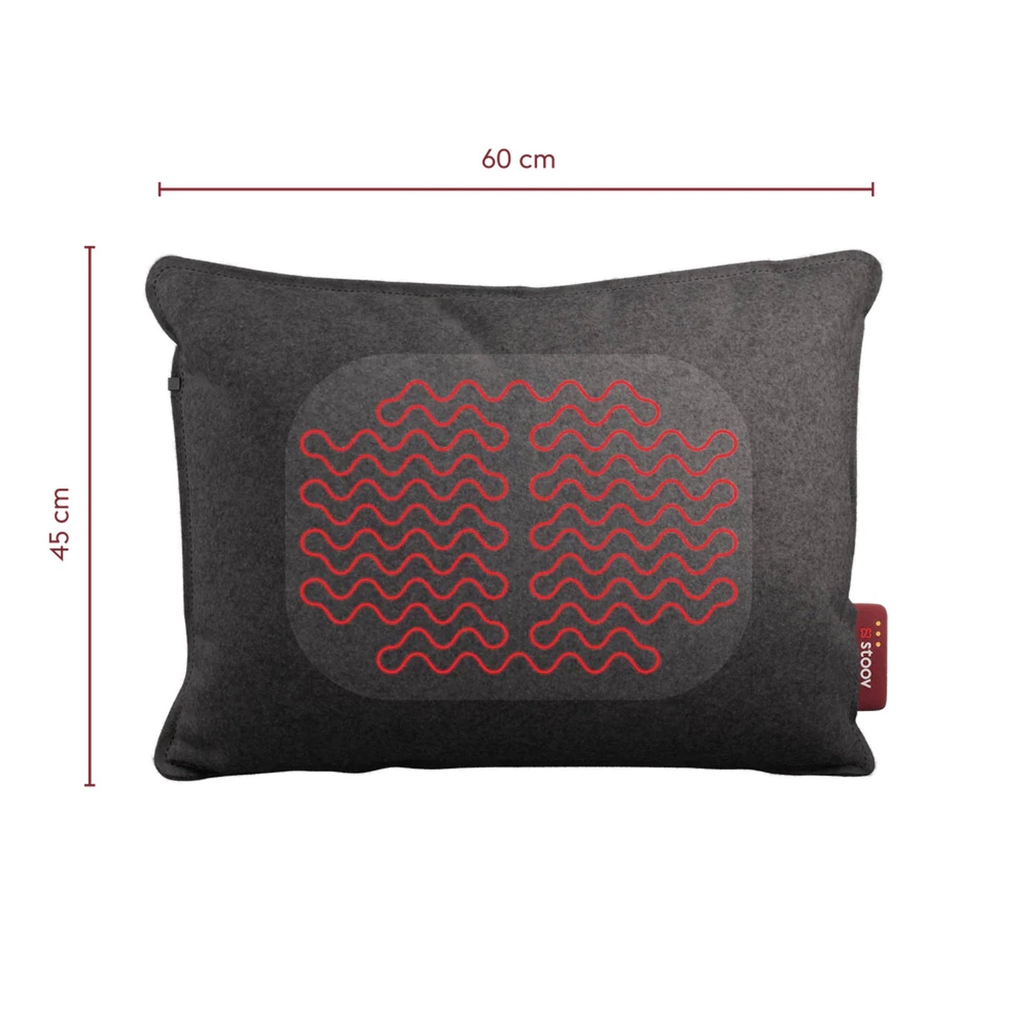 Stoov Wärmekissen Ploov³ Original Dark Grey 45x60 cm