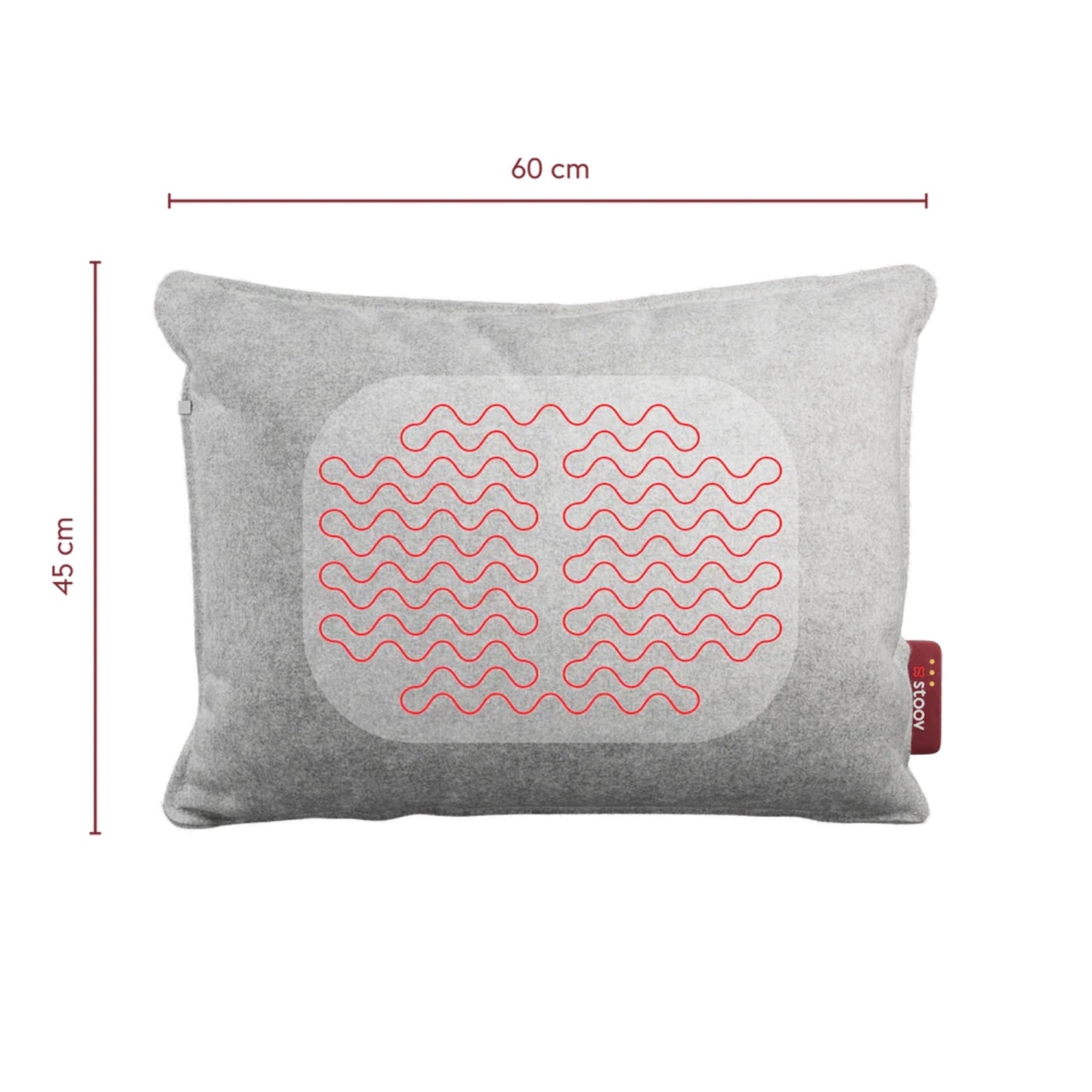 Stoov Wärmekissen Ploov³ Original Light Grey 45x60 cm