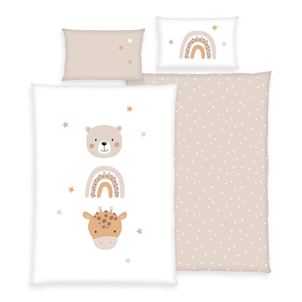 Herding Renforcé Bettwäsche Little Friends 100/135 cm bunt