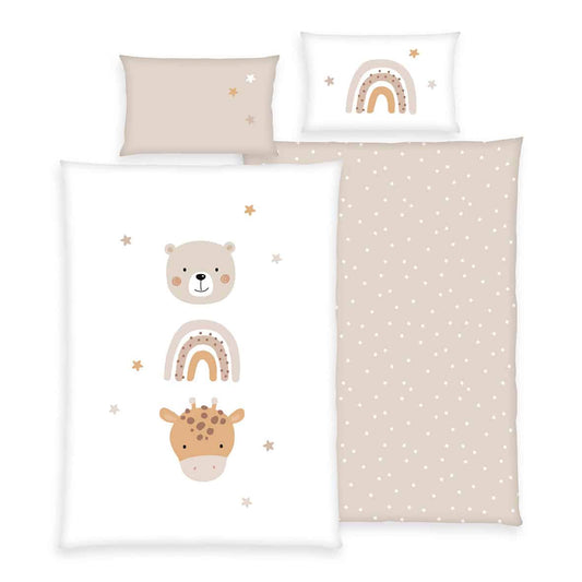 Herding Renforcé Bettwäsche Little Friends 100/135 cm bunt