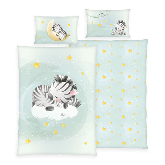 Herding Renforcé Bettwäsche Zebra 100/135 cm bunt