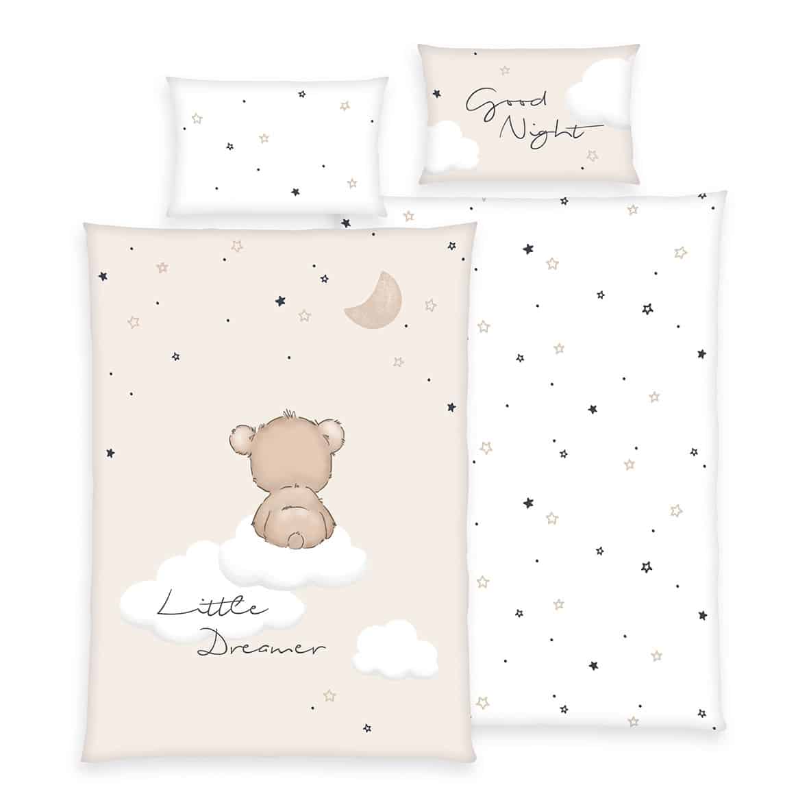 Herding Flanell Bettwäsche Little Dreamer 100/135 cm bunt