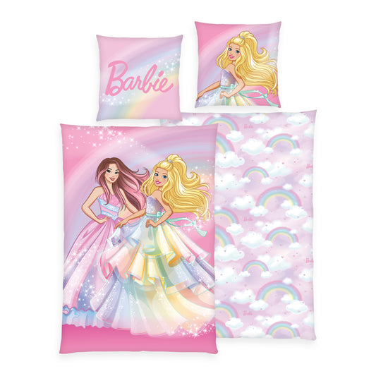 Herding Renforcé Bettwäsche Barbie 135/200 cm bunt
