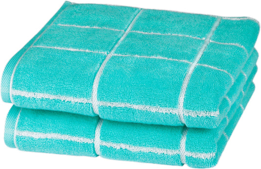 Ross Handtuch Überkaro bleached aqua