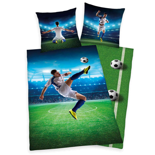Herding Renforcé Bettwäsche Fußball 135/200 cm bunt