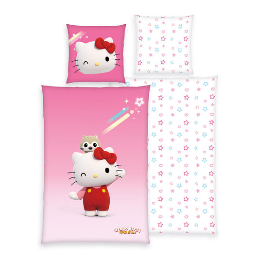 Herding Renforcé Bettwäsche Hello Kitty-Super Style 135/200 cm bunt