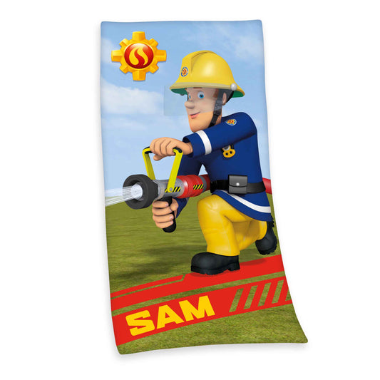 Herding Feuerwehrmann Sam Velourstuch bunt