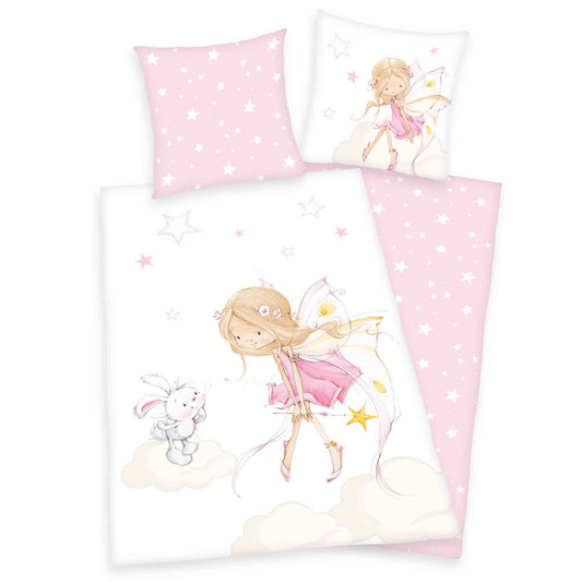 Herding Flanell Bettwäsche Little Fairy 135/200 cm bunt