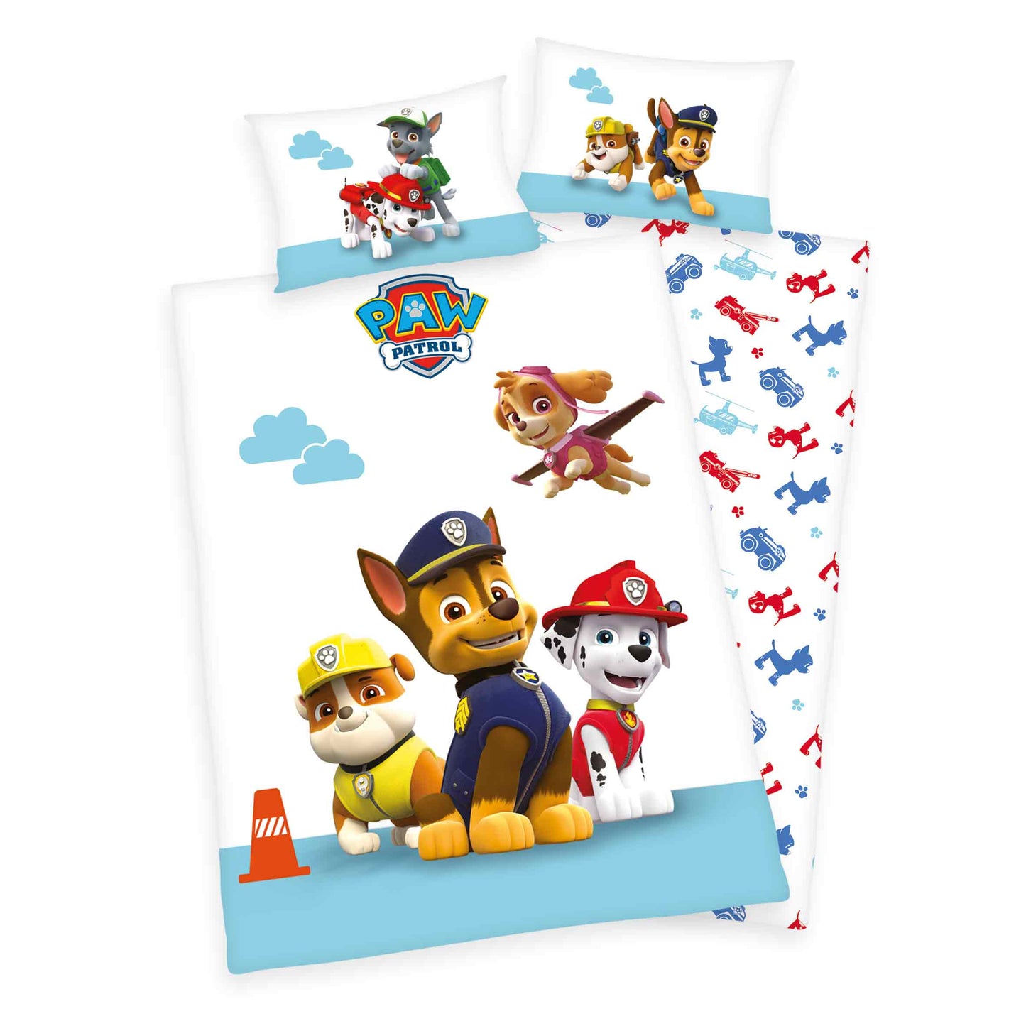 Herding Flanell Bettwäsche Paw Patrol 'Classic' 100/135 cm bunt