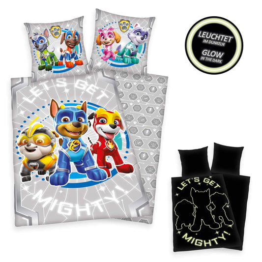 Herding Renforcé Bettwäsche Paw Patrol Glow in the dark 135/200 cm bunt