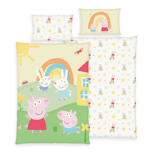 Herding Renforcé Bettwäsche Peppa Pig 100/135 cm bunt