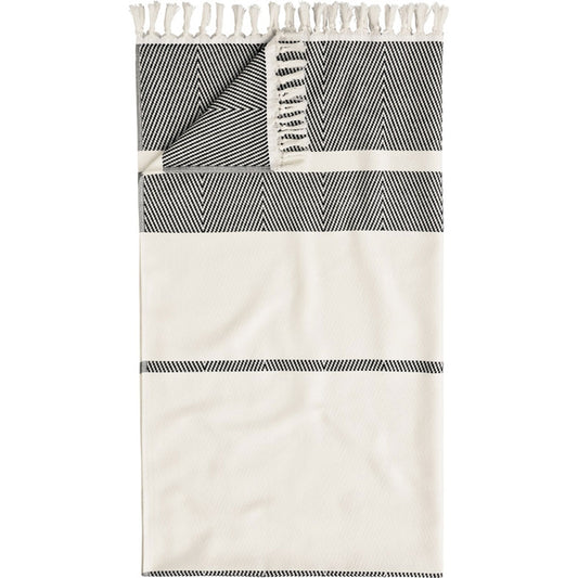 Egeria Hamamtuch Pestemal schwarz