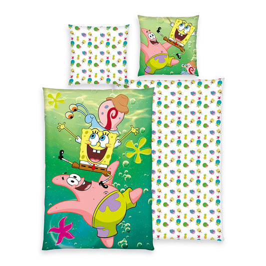 Herding Renforcé Bettwäsche SpongeBob 135/200 cm bunt